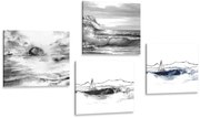 Комплект картини – Море в имитация на маслена живопис