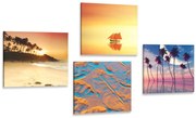 Комплект картини – Море и плаж в интересни цветове