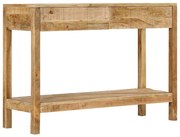 354982 vidaXL Конзолна маса с 2 чекмеджета, 110x35x75 cм, мангово дърво масив
