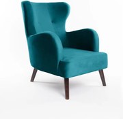Тюркоазено кадифено кресло Noemye – Bonami Selection
