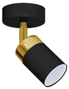 Точково осветително тяло JOKER 1xGU10/25W/230V черно/златисто