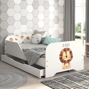 Детско легло 140 x 70 cm с мотив на лъвче