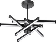 LED Полилей 6xLED/10W/230V 3000-6500K Ø 66 см черен