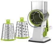 Ръчно ренде с 3 сменяеми приставки Kinghoff KH 1960, Неръждаема стомана, Бял/Зелен