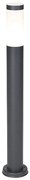 Антрацитно сива лампа за стълб 80 см IP44 опал - Rox