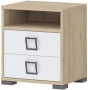 Riddle-Oak-White Night Locker