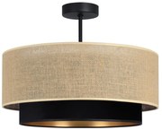 Плафон SARTA 1xE27/60W/230V черен/юта