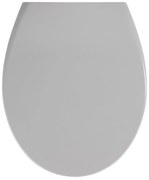 Светлосива тоалетна седалка с лесно затваряне , 44,5 x 37,5 cm Samos - Wenko