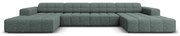 Тюркоазен ъглов диван (U-образен) Chicago - Cosmopolitan Design