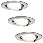 Paulmann 93607 - К-кт 3бр. LED GU10/7W IP23 димируеми лунички за баня 230V