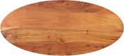 370806 vidaXL Плот за маса, 120x60x2,5 см, овален, масивна акация
