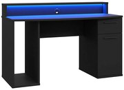 Писмено бюро IVAR с вградена подсветка, черно