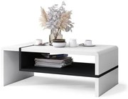 ФОЛК Бял/Черен - МОДЕРНА ХОЛНА МАСА С РАФТ