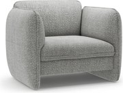 Светлосиво шенилово кресло Georgia – Micadoni