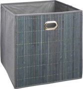 Кош за съхранение 5five, Бамбук, 31x31 cm - Сив
