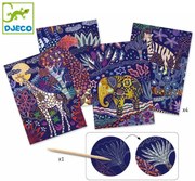 Djeco - Комплект скреч карти Lush Nature DJ09728