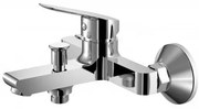 Стенен смесител за вана и душ ALFI ICF 6486123/ БЕЗ А-РИ, месинг, хром, 8.1x17.4см
