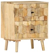 247722 vidaXL Нощно шкафче, 40x30x50 см, мангово дърво масив