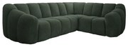 Тъмнозелен ъглов диван (десен ъгъл/L форма) Shell – Miuform