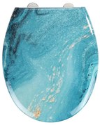 WENKO 23571100-WC тоалетно седало 300/350 кг WC-седалка 44,5x37 см пъстроцветна/сребриста