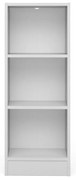 Бял шкаф за книги 41x107 cm Basic - Tvilum