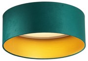 Модерна таванна лампа зелен кадифе 40 см вкл. LED 3-степенно димиране - Sue