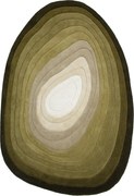 Зелен ръчно изработен вълнен килим 200x290 cm Puddle Ombre – Flair Rugs