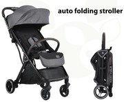 Cangaroo  -  Детска лятна количка Easy fold сив