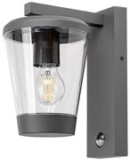 RABALUX 7267 Savano външна лампа, IP44, E27 1X MAX 40W черен, СЕНЗОР - 7267