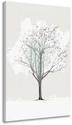 Картина на платно – Минималистично зимно дърво