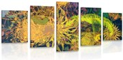 картини от 5 части – Цветно абстрактно изкуство