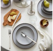 Комплект за хранене 18 части сив/порцелан