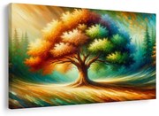 Картина на платно – Сияещо дърво на живота в пейзаж