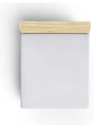 Бял чаршаф от еластичен памук 160x200 cm - Mijolnir