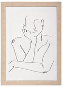 Картина с рамка atmosphera Face, Принт на платно 50x70 см, Асорти дизайни