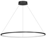 LED Пендел за баня SATURNO LED/57W/230V Ø 100 см IP44 антрацит