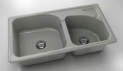 Mивка Classic 204, Polymer marble, 13 Инокс, с включен сифон