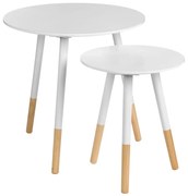 Комплект от 2 кръгли помощни маси Viborg - Premier Housewares
