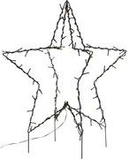 Черна коледна светлинна украса Foldy - Star Trading