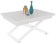 Разтегателна маса с повдигащ механизъм ФЛОРЕНЦИЯ - МДФ мат бяло 8685