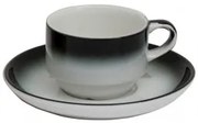 Gural Porselen - Marmaris White/Black Чашка с чинийка 230ml. (NBNEO02CT63SYH)