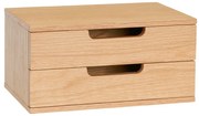 Висящо нощно шкафче с рафтове от дъб в естествен цвят AtHand - Hübsch