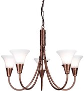 Elstead EM5-COPPER - Пендел EMILY 5xE14/40W/230V