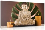 Картина на платно – Буда с релаксиращ натюрморт