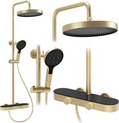 Комплект за душ Rea Creo Brush Gold