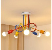 LED детски плафониер OXFORD 5xE27/15W/230V