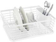 Бяла метална тавичка за оттичане 36x30 cm Drip – Wenko