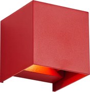 Модерна външна стенна лампа тъмночервена с LED IP54 - Edwin