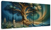 картини от 5 части – Дървото на живота в енергиен вихър
