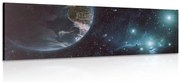 Картина на платно – Космос и земно кълбо